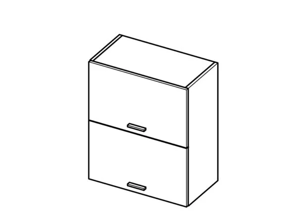 Podwójna szafka wisząca 60 cm