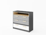 Kolekcja POK komoda PO-08 szara