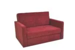 sofa FUN dwuosobowa kanapa rozkładana czerwona