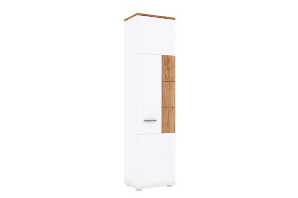 Mebelbos Candy regal zamknięty, słupek, biały