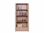 Kolekcja GRESS regał otwarty 90  z szufladą dąb sonoma