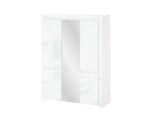 Kolekcja LINGO szafa z lustrem biały połysk