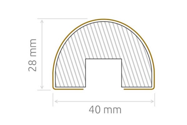 LAMELE - panel V2 z kompletem 8 szt. lameli w kształcie LW5