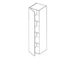 szafka pionowa wisząca otwierana do boku laminat