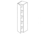 szafka pionowa wisząca otwierana do boku laminat