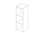 Kolekcja BRIKS szafka WNO60 pionowa wisząca otwarta