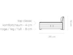 Łóżko kontynentalne WAVE 120 cm elektrycznie sterowane - obrazek 5