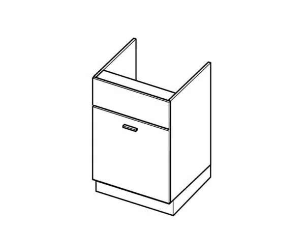 Kolekcja CAMPARI Szafka zlewowa z szufladą DZS5 - 50 cm. Front laminowany.
