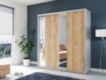 Szafa ALBA 4 z drzwiami przesuwnymi. Front z lustrami