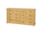 komoda sosnowa woskowana kd 708 o kolorze jasnego wosku