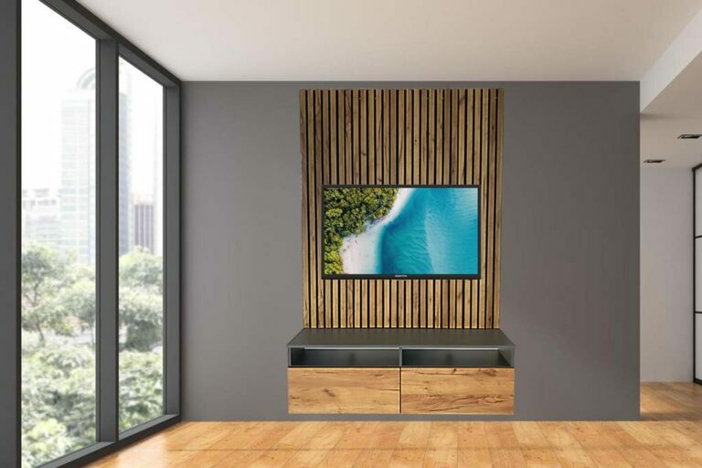 KORA Panel ścienny z lamelami. KBF Meble