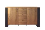 wood komoda o kolorze dąb craft złoty
