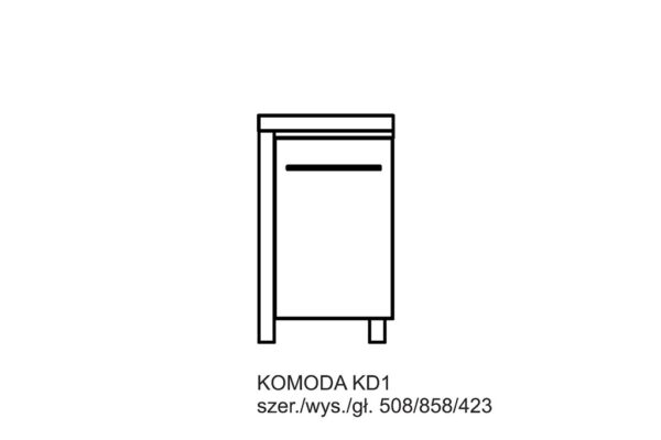 Kolekcja DIVUM. Komoda KD1