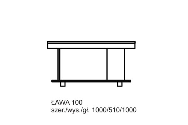 Kolekcja DIVUM. Ława 100