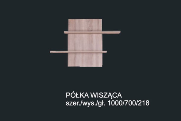 Kolekcja JUNIOR. Półka wisząca