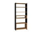 Kolekcja TRIS regał 04 - dąb artisan + czerń