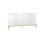 Kolekcja GOLDIN komoda 04 biały połysk
