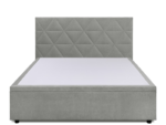 Łoże tapicerowane FRO CARO 160 szare z pojemnikiem