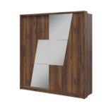 Szafa przesuwna dwudrzwiowa z lustrami AR-24 Kolekcja ARTI 200 cm Dąb catania