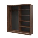 Szafa przesuwna dwudrzwiowa z lustrami AR-24 Kolekcja ARTI 200 cm Dąb catania - obrazek 2