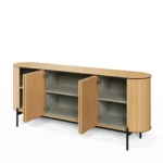 Komoda na nóżkach RT-04 z kolekcji ROTTO dąb vincenza/eukaliptus - obrazek 2