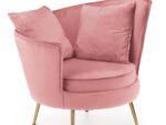 ALMOND fotel wypoczynkowy różowy