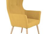 COTTO fotel wypoczynkowy musztardowy
