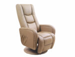 PULSAR recliner z funkcją masażu beżowy
