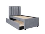 RUSSO 90 cm łóżko popielaty