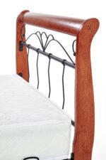 VERONICA łóżko 90 cm czereśnia ant./czarny - obrazek 8