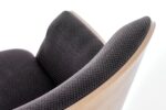 CHILLOUT fotel wypoczynkowy ciemny popiel / dąb naturalny / czarny (1p=1szt) - obrazek 7