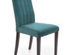 DIEGO 2 krzesło czarny / tap. velvet pikowany Pasy - MONOLITH 37 (ciemny zielony) (1p=2szt)