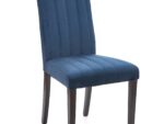 DIEGO 2 krzesło czarny / tap. velvet pikowany Pasy - MONOLITH 77 (granatowy) (1p=2szt)