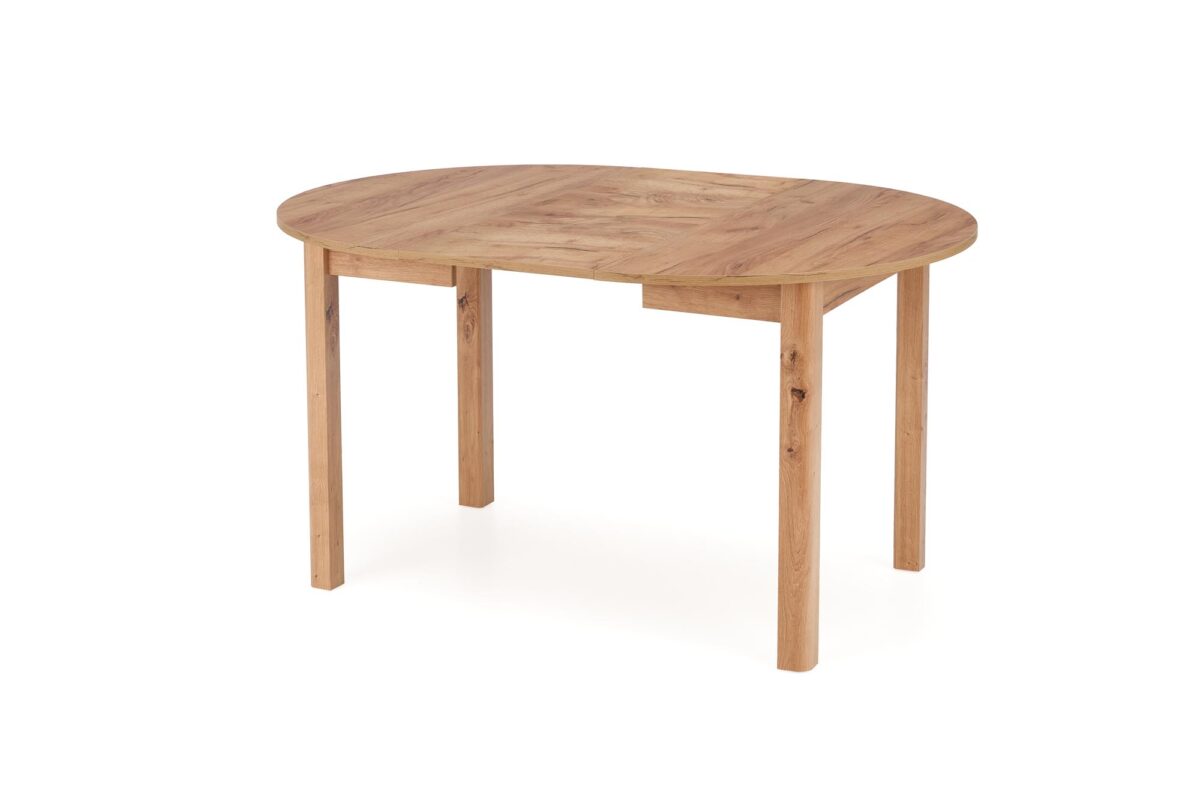 RINGO stół kolor blat dąb craft, nogi - dąb craft (102-142x102x76 cm) (2p=1szt) - obrazek 9