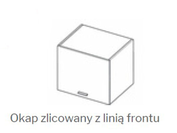 Kolekcja BLANKA Szafka okapowa WO6 6/50 OP - 60 cm. Front połyskowy lub akrylowy.