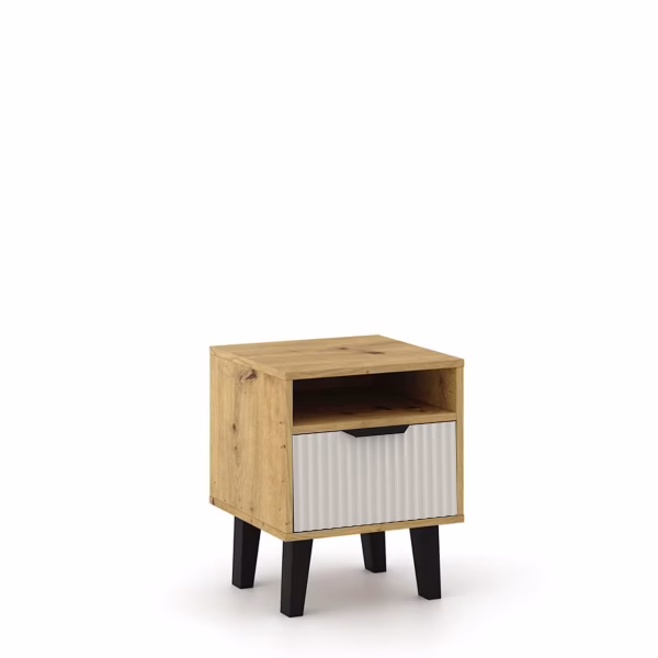 Kolekcja BORG DUO szafka nocna 1s dąb artisan / kaszmir