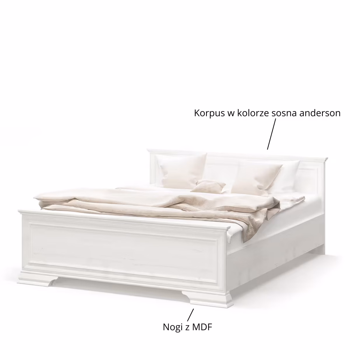 Kolekcja IRYS łoże 160 sosna anderson - obrazek 4