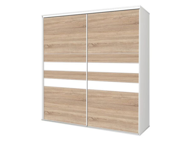 Kolekcja BOSS szafa 240 x 210 cm Dąb Sonoma / Biały