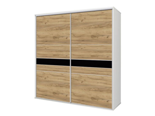 Kolekcja BOSS szafa 200 x 210 cm Dąb Craft Złoty / Czarny Mat