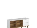 Kolekcja  NEPTUN komoda 2s/134 biały / dąb kamienny