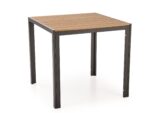 FIERRO stół kwadratowy, brązowy / czarny (1p=1szt)