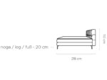 Łóżko kontynentalne BARI 180 cm - obrazek 6