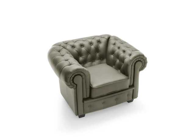 Fotel CHESTERFIELD 1 skórzana tapicerka