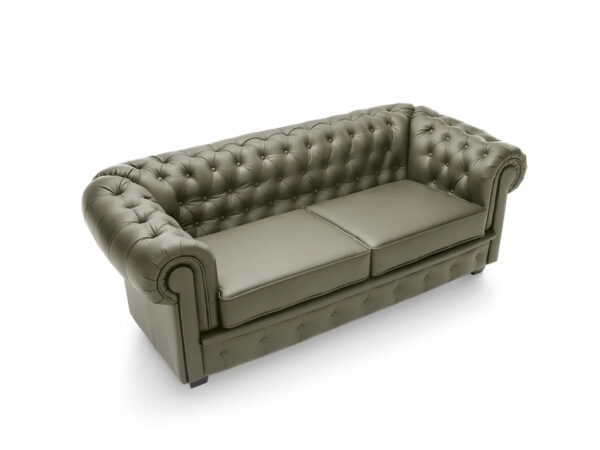 Sofa CHESTERFIELD 3 skórzana tapicerka