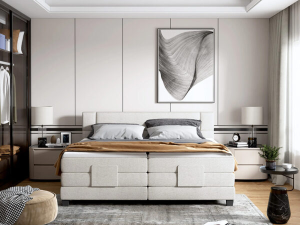 Łóżko kontynentalne REY 180x200 cm