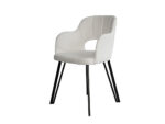 Fotel F680M2 na metalowych nogach.