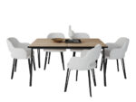 Fotel F680M2 na metalowych nogach. - obrazek 5