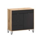 Kolekcja BELLANO komoda 2d2s [E] dąb evok / czarny