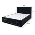 system BELLANO łoże 160 z pojemnikiem Mono248 czarny - obrazek 7
