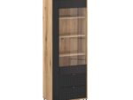 Kolekcja BELLANO witryna 1w2s dąb evok / czarny